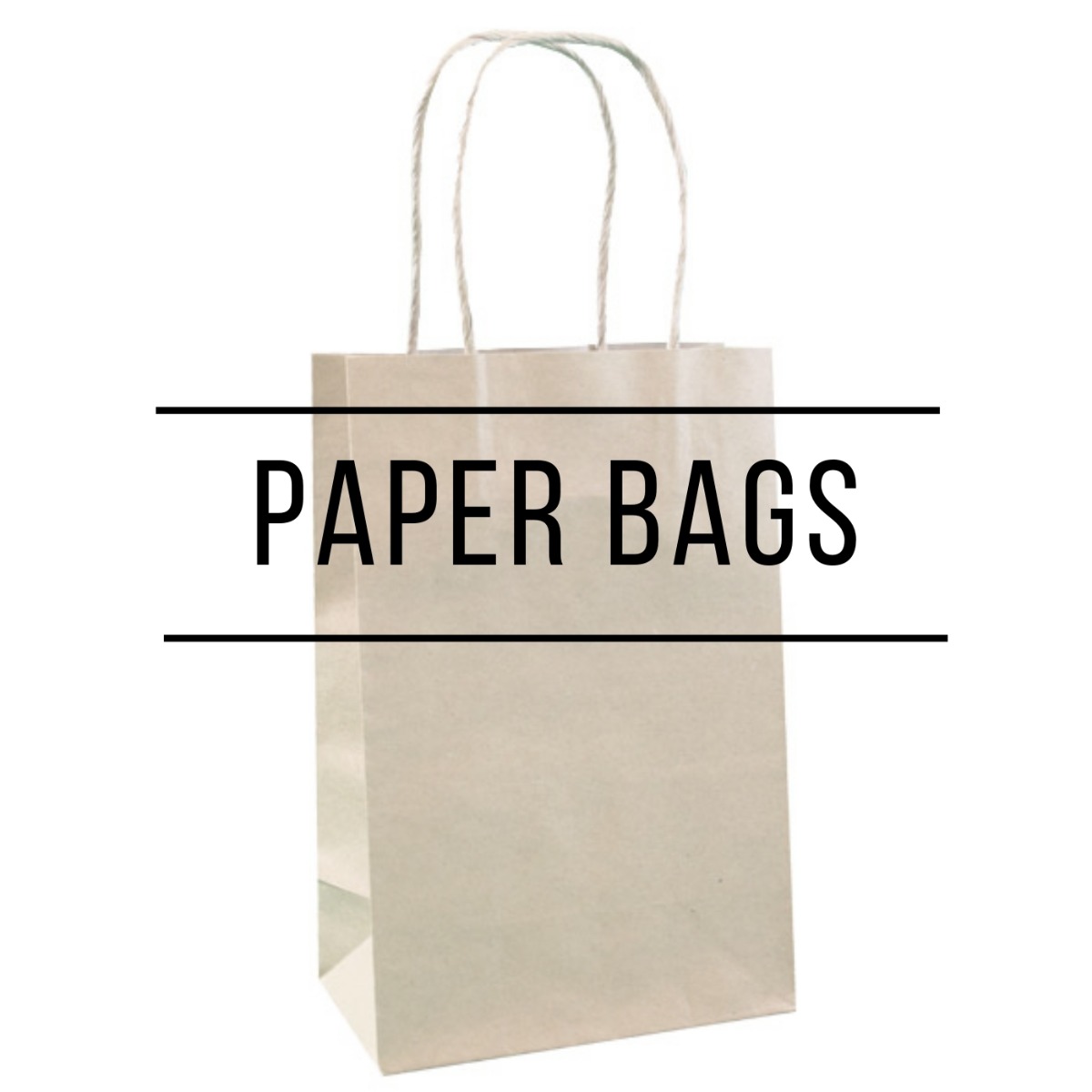 Paper bags in hawaii in multiple solid colors, ranging from Kraft to Laminated European Tote Style Bags.