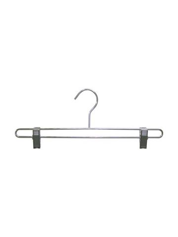14" Chrome Metal Bottom Hanger with Clips