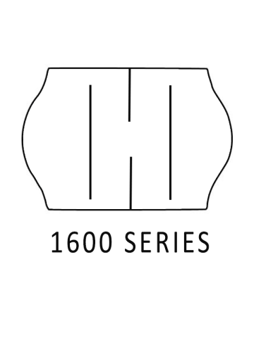 White, Meto 1600 Series Labels
